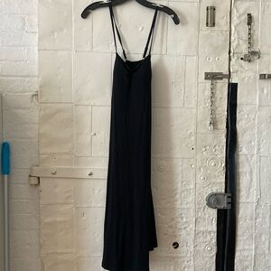 Uniqlo black slip style cotton dress